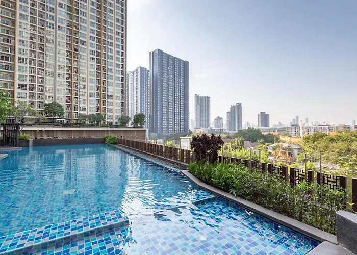 Luxury Skyfloor Onnut Bts 40sqmt Gym Pool Netflix *